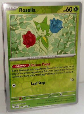 Roselia 8 Reverse Holo Temporal Forces (TEF) engl Pokémon