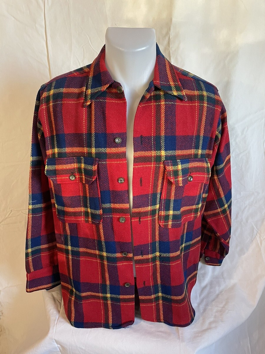 希少 50s USA製 Vintage Print Flannel Shirt Vintage 1950's Printed Flannel Shirt – Afterlife Boutique