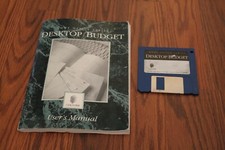 Desktop Budget for the Commodore Amiga 3.5" disk with manual