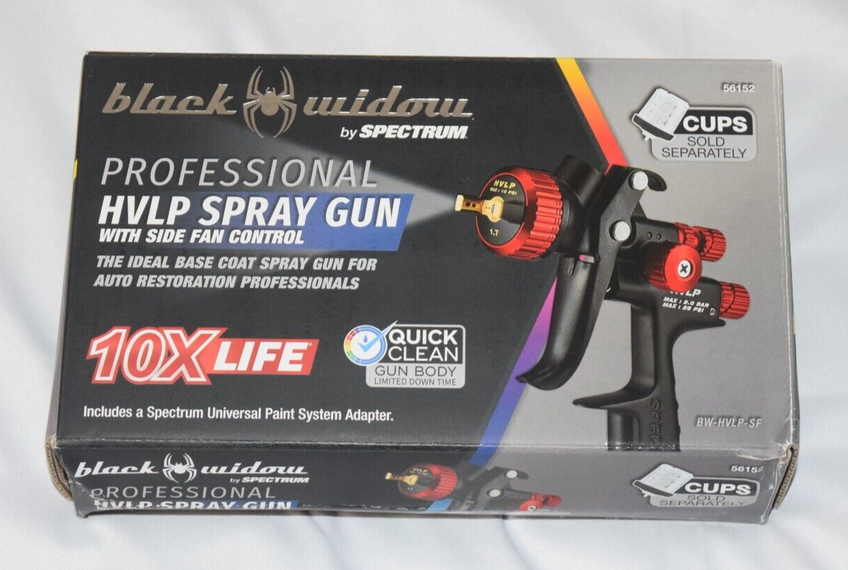 Black Widow By Spectrum BWHVLPSF 1.7mm Tip HVLP Professional Spray