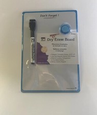 Mini Magnetic Dry Erase Board with Magnet and Marker LEO35600- Box Of 12 -