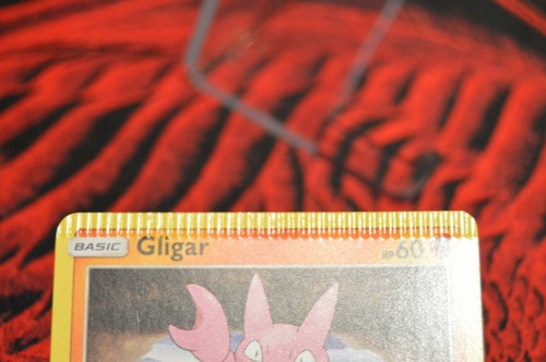 CRIMPED Gligar 98 214 MISPRINT MISCUT HUGE CRIMPED Pokemon Card EBay