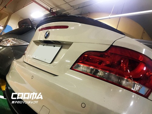 For BMW 07-13 E82 1-series Carbon Fiber Performance Type Trunk Spoiler Coupe - Picture 3 of 10