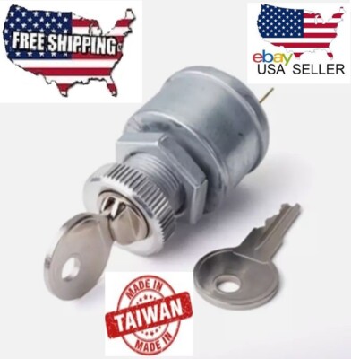 17421G1  17421-G01 GOLF CART KEY SWITCH EZGO 2 PINS 2 KEYS 1981~UP GAS& ELECTRIC