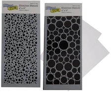 Creative Circle Stencil Set - Crafters Workshop Mixed Media Stencils for Paintin