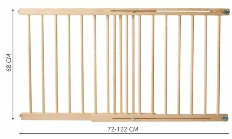 Treppenschutzgitter Holz Ohne Bohren Türschutzgitter Ausziehbar Verlängerung - Bild 3 von 4