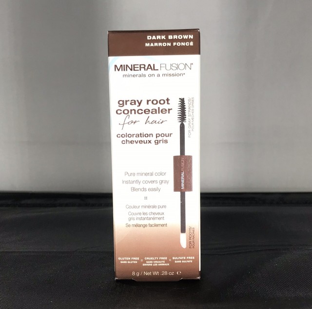 Mineral Fusion Gray Root Concealer For Hair Dark Brown 0 28oz 3
