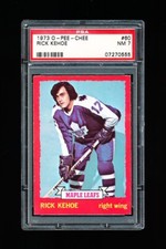 1973 OPC HOCKEY 60 RICK KEHOE PSA 7 NEAR MINT