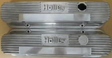 Holley Nos 241-54 Vintage Pontiac 287-455 Cast Aluminum Valve Covers Polished