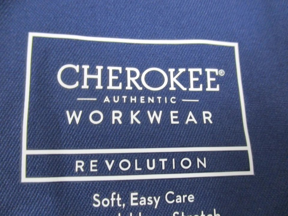 Cherokee Scrubs Top/T Shirt 5XL Short Sleeve Blue V Neck Medic Vet Dental Nurse - Imagem 4 de 4