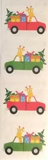 Mrs Grossman's SCENE ONE HOLIDAY GIRAFFE  2008 Stickers Christmas truck tree