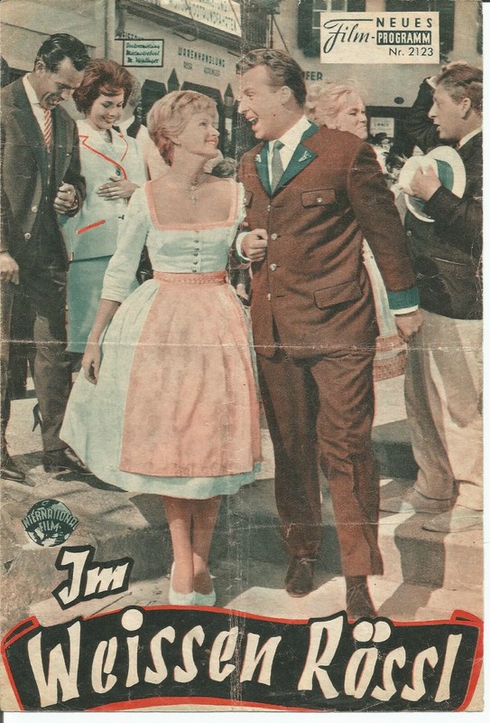 IM WEISSEN ROESSL  1960 THE WHITE HORSE INN AUSTRIA Kino Neues Film Programm