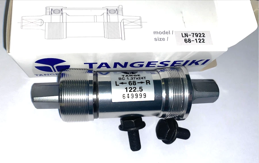 Tange LN-7922 Sellado 68mm Soporte Inferior Cuadrado Cónico Aleación Tazas 68 x 122mm Foto 2 de 2
