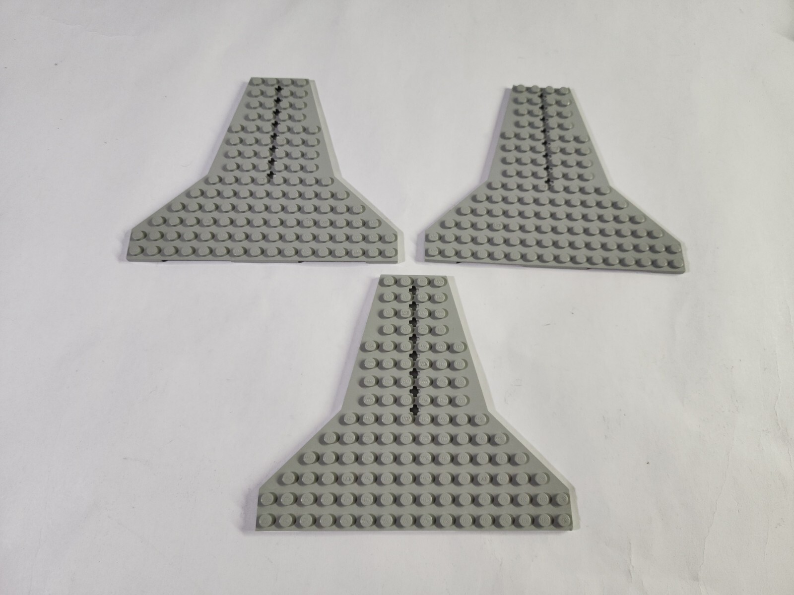 LEGO Part 6219 Wedge, Plate 16 x 14 Shuttle Grey 3 Pieces Sets 6180 6199 6479
