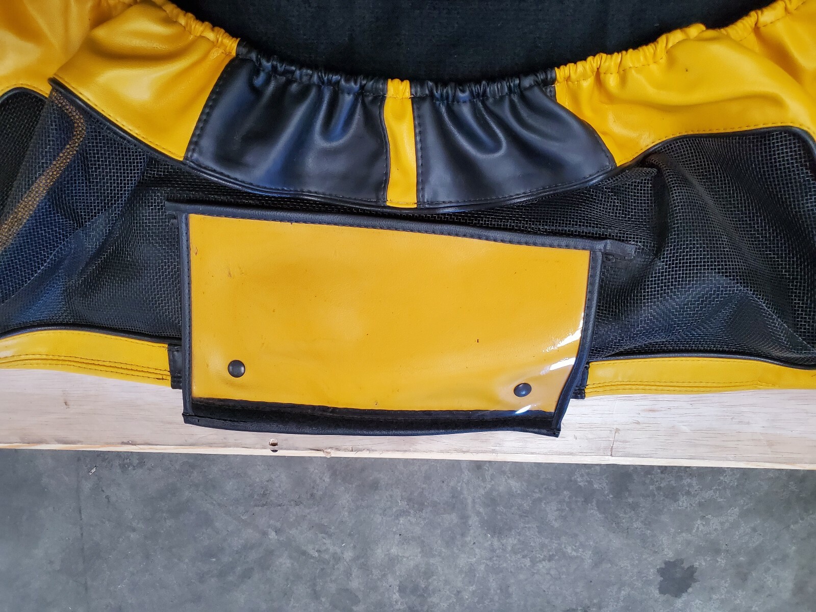 2005 2006 FORD GT GT40 SPEED LINGERIE FRONT NOSE BRA, thick yellow leather