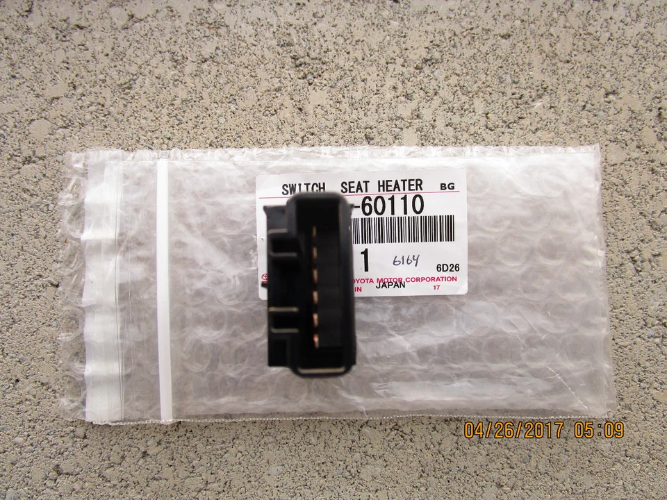 03 - 09 LEXUS GX470 4D SUV PASSAGEIRO DIANTEIRO LADO DIREITO INTERRUPTOR DE ASSENTO AQUECIDO NOVO - Imagem 2 de 3