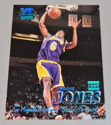 Eddie Jones # 246 Tiffany FLEER Traditions 97-98 FLEER CORP. EN Mint Vintage