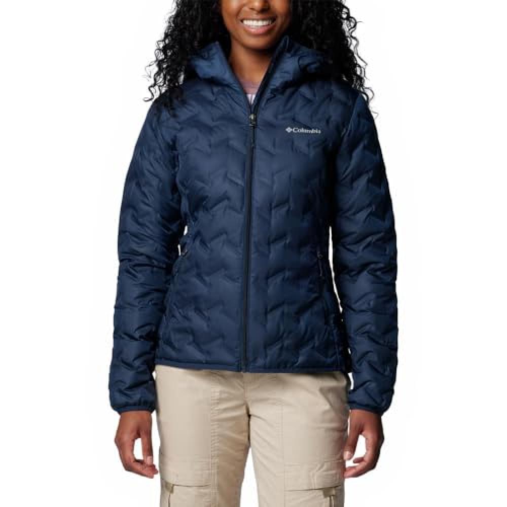 (TG. L) Columbia Delta Ridge Down Hooded Jacket, Piumino Con Cappuccio Donna, De