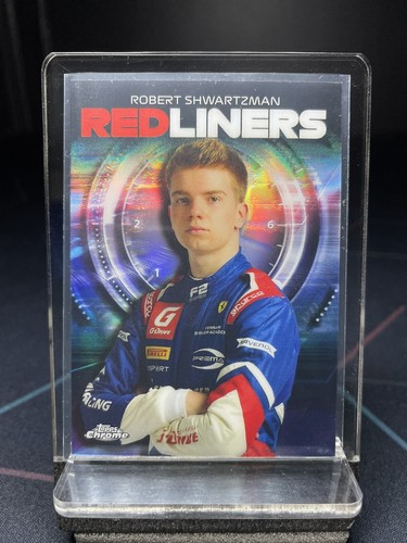 Tarjeta de carreras 2021 Topps Chrome Formula 1 F1 F2 Redliners #RL-15 Robert Shwartzman - Imagen 1 de 2