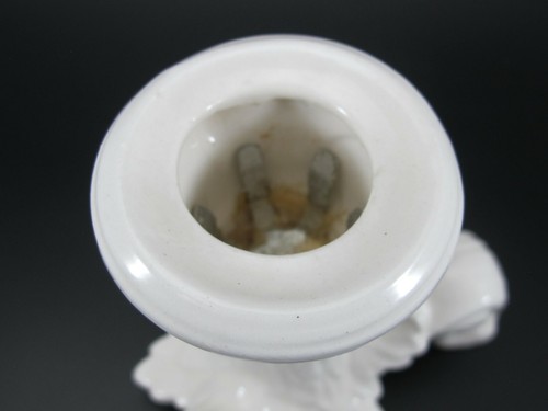 Lefton CANDLE TAPER HOLDERS 5669 White Porcelain Set of 3 Japan - Picture 8 of 12