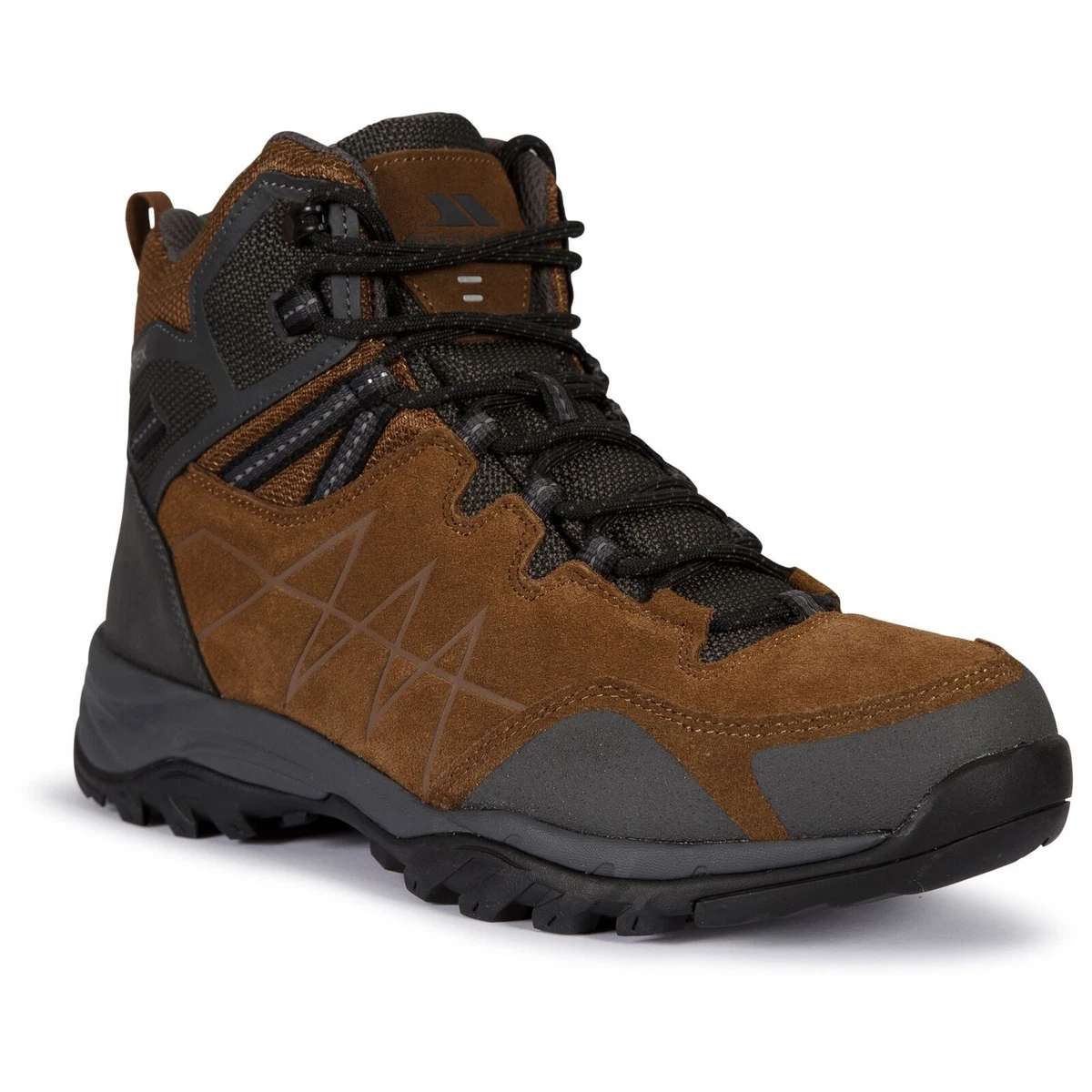 Trespass Mens Walking Boots Waterproof Breathable Caelan