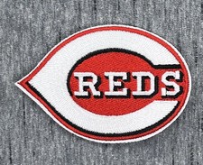 CINCINNATI REDS  EMBROIDERED IRON ON PATCH 2” X 3” FREE SHIPPING