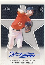 HUNTER TEPLANSZKY 2020 Leaf Perfect Game PG Black AUTO /50 TCU