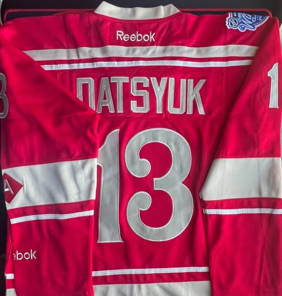 Camiseta deportiva de hockey cosida Pavel Datsyuk Detroit Red Wings #13 talla XL NUEVA SIN ETIQUETAS Foto 3 de 4