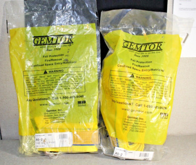 2 Gemtor Choker Tie Off Harness AS 2-4 4ft, As-2 8ft, Safety Fall ...