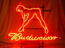 BVD Hot Girl 20"x16" Neon Sign Light Beer Bar Party Art Wall Hanging Nightlight