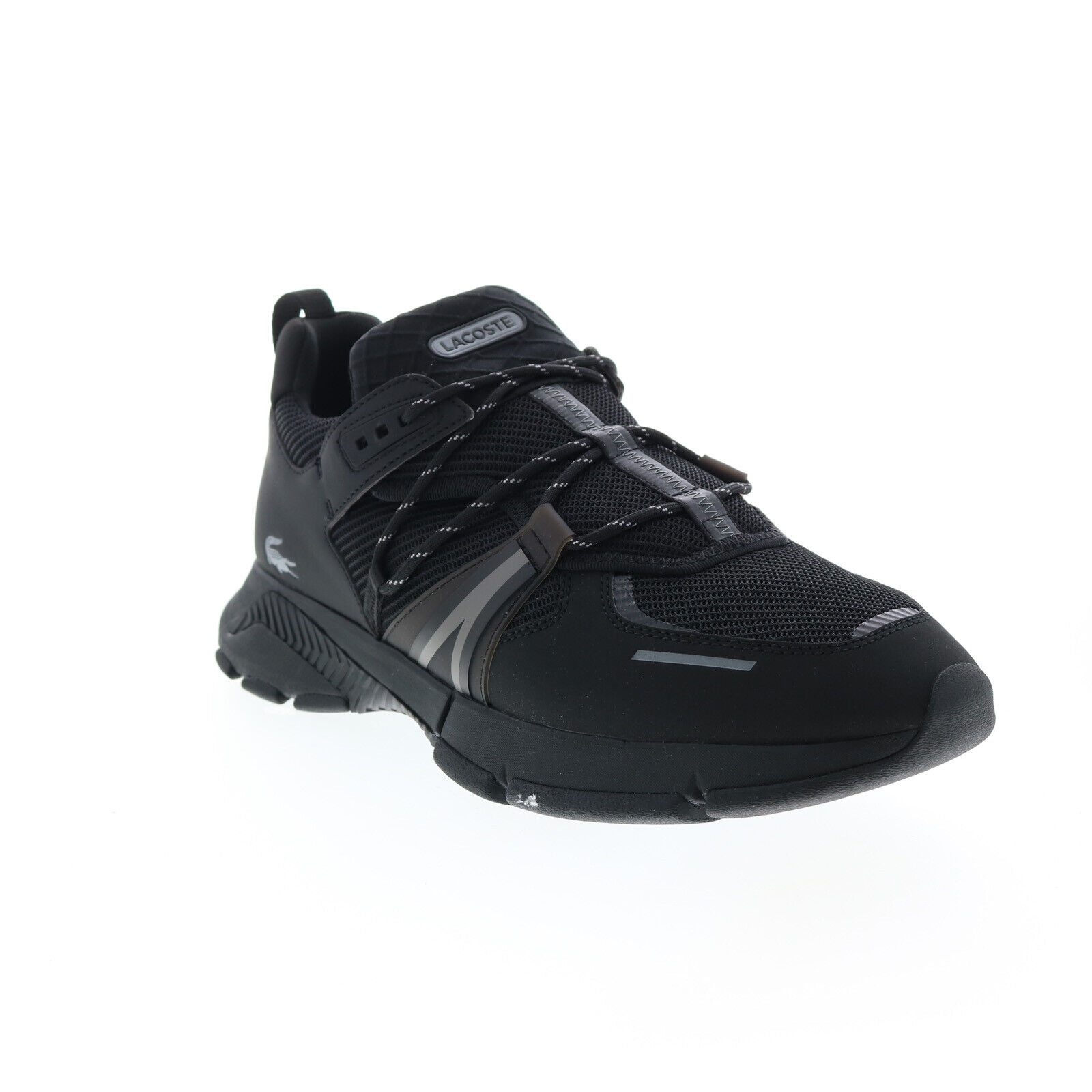 Lacoste L003 0722 1 7-43SMA006402H Mens Black Lifestyle Sneakers Shoes