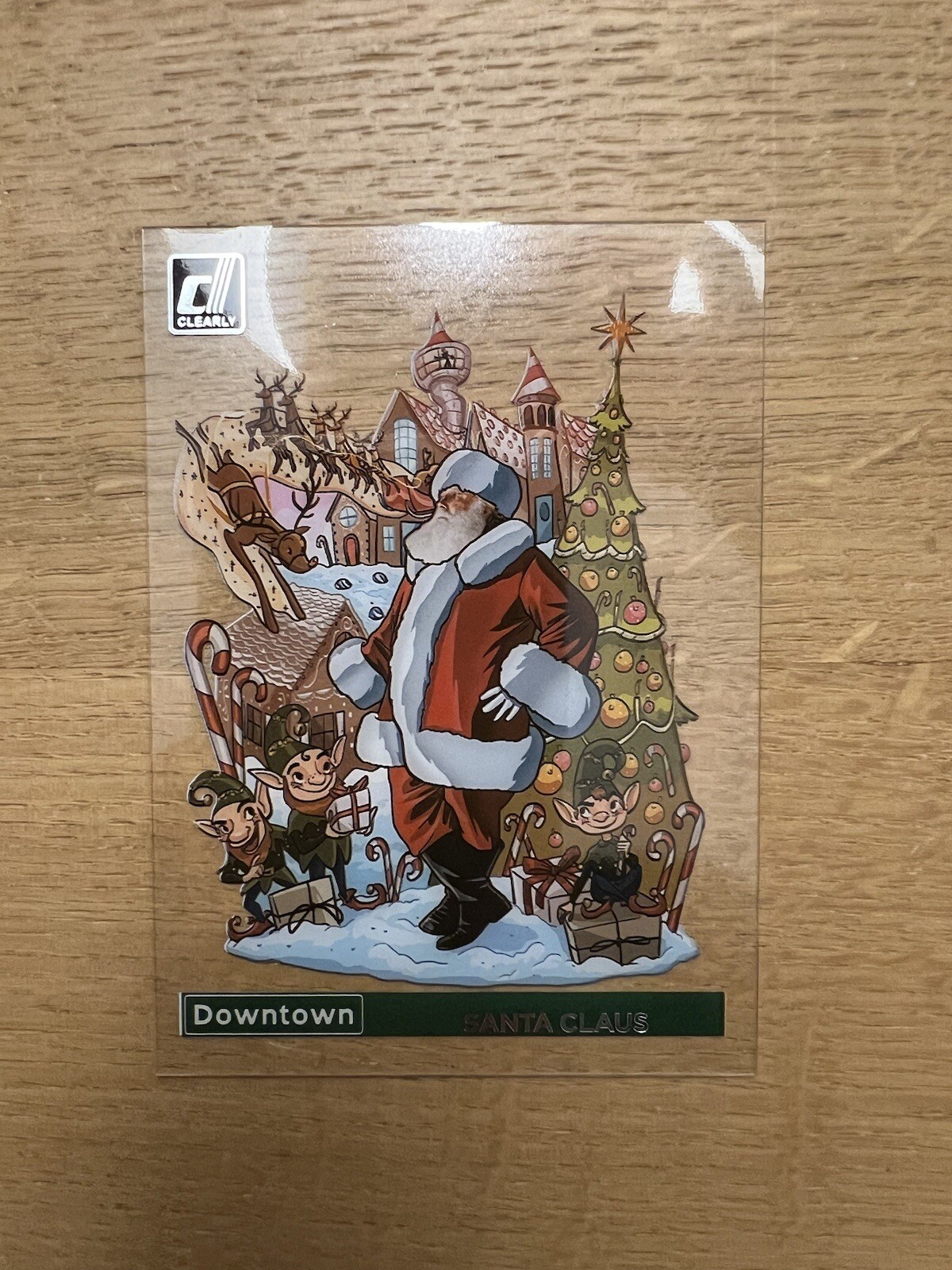 2022 Panini Clearly Donruss Downtown Santa Claus Short Print Sharp Corners! π
π»