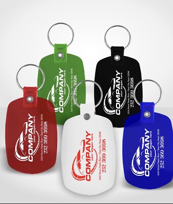 100 Customized Oval Shape Key Tag Printed With Your Logo / School Name ...