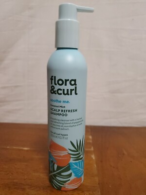 Flora & Curl Smoothe Me Coconut Mint Scalp Refresh Shampoo For Curly Hair