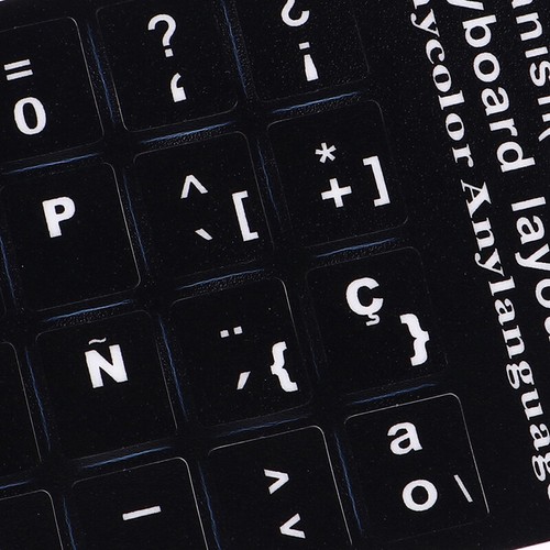 18x6.5cm Hebrew Russian Portuguese Spanish Sweden Keyboard Layout Stick-tz - Photo 3/17
