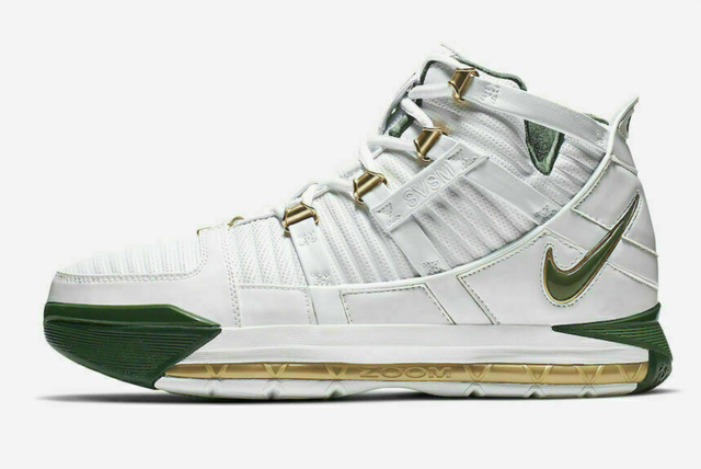 Nike Zoom Lebron III 3 QS SVSM Home White Green Ao2434 102 Sz 6 for sale online | eBay