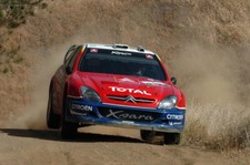 Carlos Sainz (ESP) Citroen Xsara on stage 1 Rally Car 2004 Old Photo