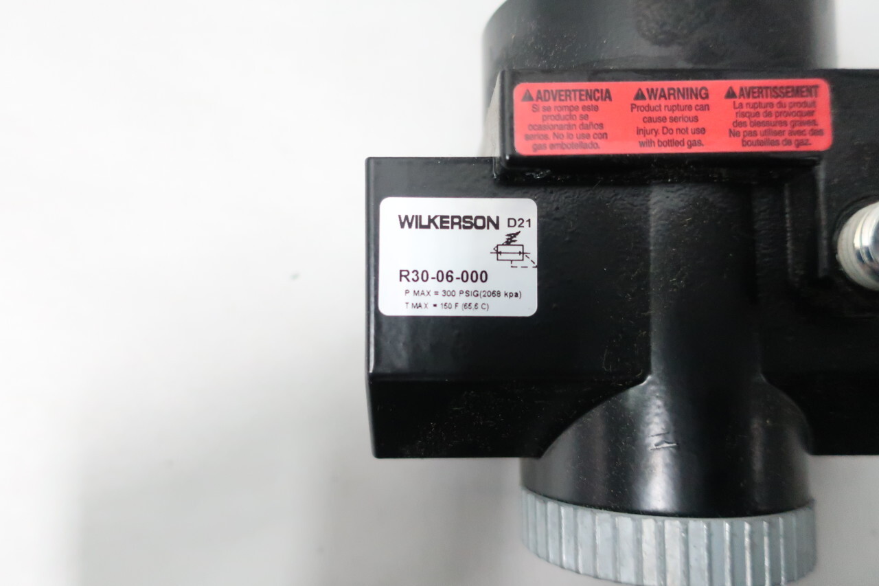 Wilkerson R30-06-000pneumatic Regulator 300psi 0-125psi 3/4in Npt
