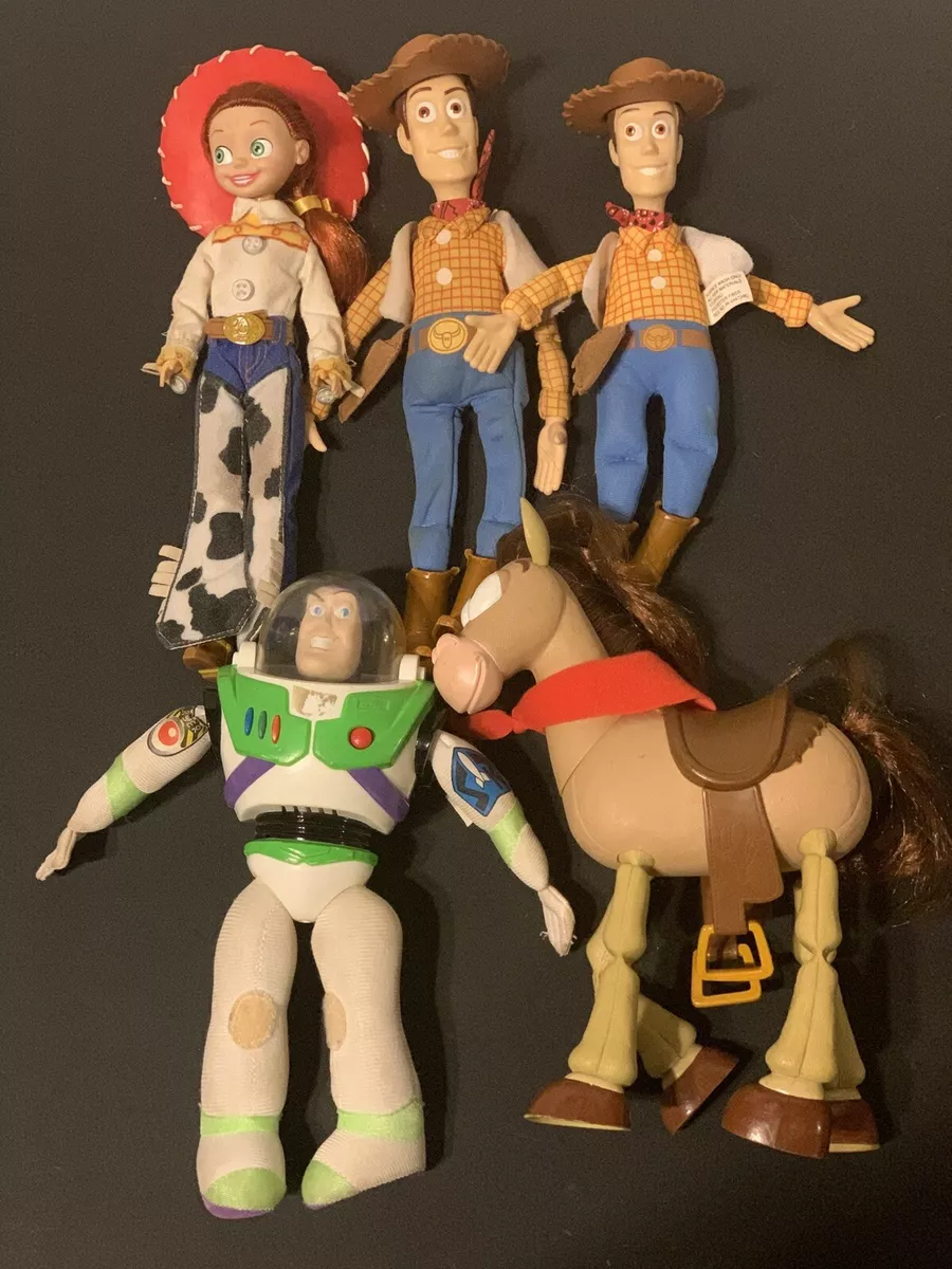 Kit Conjunto 5 Bonecos Toy Story Disney - Woody E Sua Turma