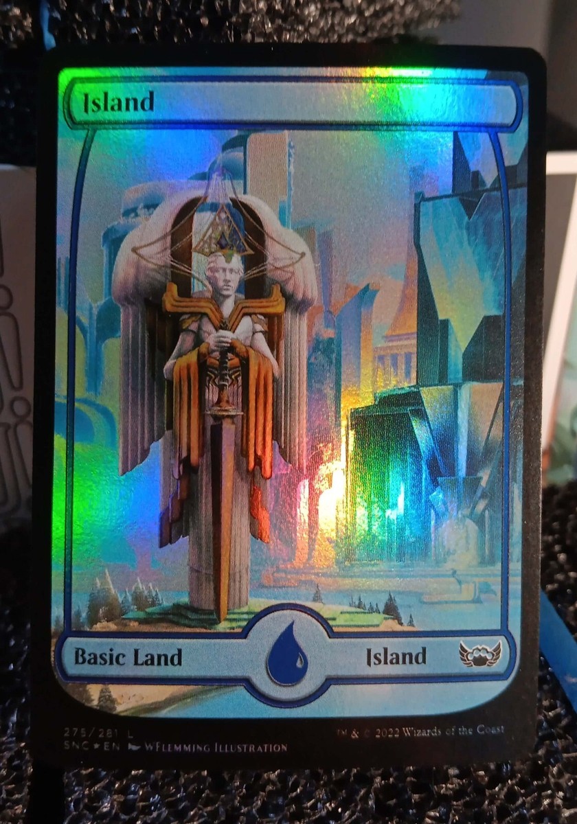 MTG Island 275/281 Foil Basic Land Streets of New Capenna MTG Card