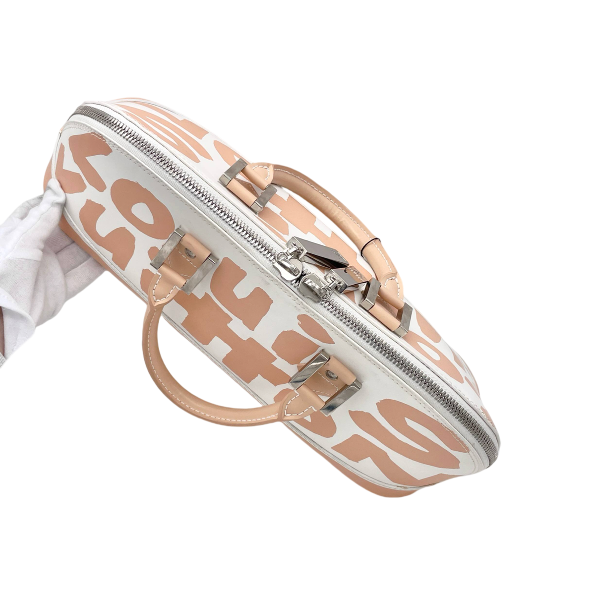 RAREAuth LOUIS VUITTON Graffiti Alma Horizontal M92176 Hand Bag