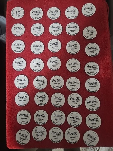 Coca Cola "Coke Cap" Pogs Collect a Card complete set of 1-40 - Picture 3 of 24
