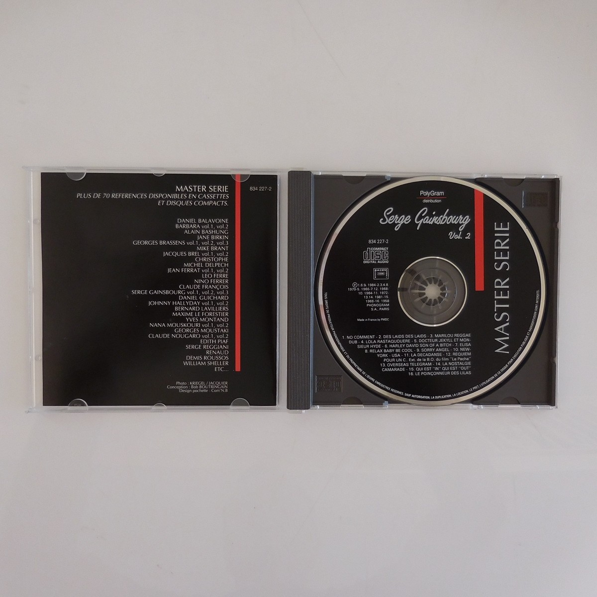 SERGE GAINSBOURG MASTER SERIE COFFRET 2 CD 834227 | eBay