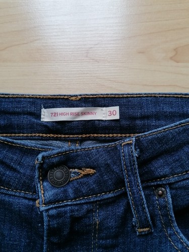 Levis 521 High Rise Skinny 30, Damen Jeans Original, dunkelblau - Bild 4 von 4