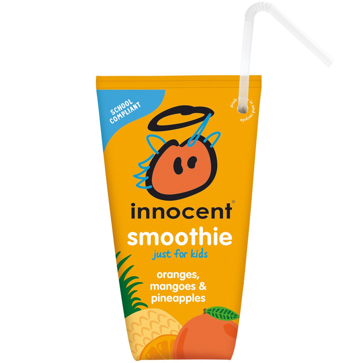 Innocent Kids Orange, Mango Pineapple Smoothies 16x150ml