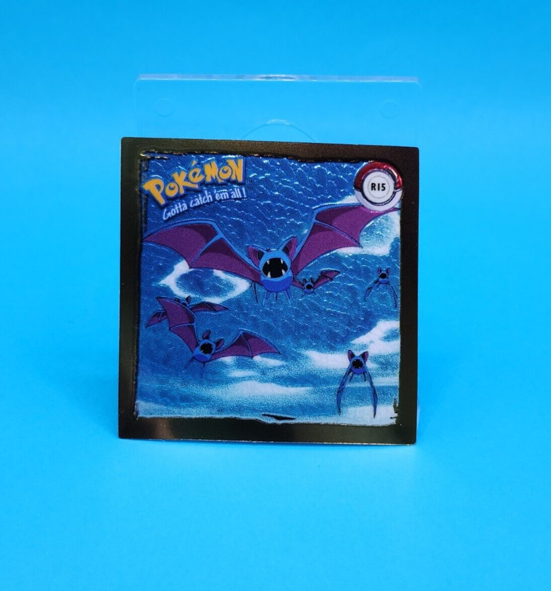 Pokemon Sticker - Zubat R15 - Series 1 - Artbox - Holo