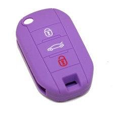 GUSCIO CHIAVE SILICONE PEUGEOT 208 2008 308 3008 508 CITROEN C1 C3 C4 C5 VIOLA
