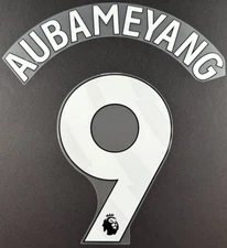 2023 2024 OFFICIAL CHELSEA AUBAMEYANG 9 WHITE HOME PLAYER SIZE NAMESET