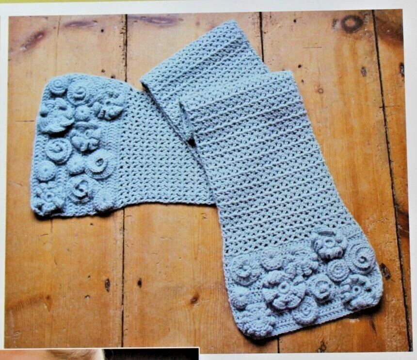 Crochet Embossed Scarf Pattern - Image 3 of 3