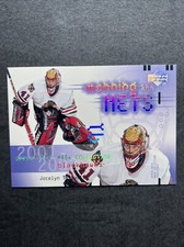 01-02 UD Hockey Mask Collection Manning The Nets 102 Jocelyn Thibault